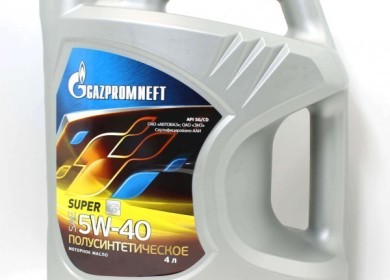 Масло марки GAZPROMNEFT Super 5W40 — новинка уровня API SG / CD
