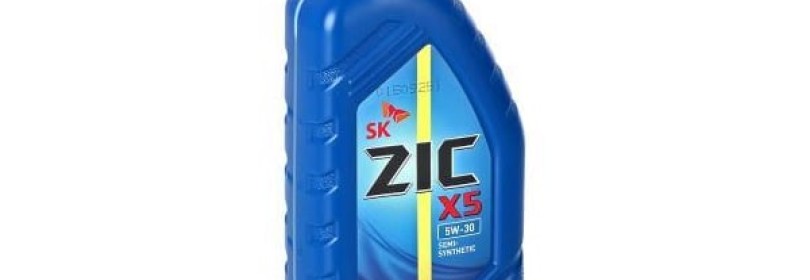 Почти 100% синтетическое масло марки ZIC X5 5W30 — для современных ТС с двигателями нового поколения