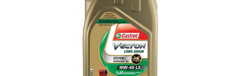 Смазочное средство марки Castrol VECTON Long Drain 10W40 SLD — «синтетика» с низким содержанием золы
