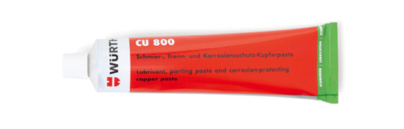 Термостойкие спрей-смазка и паста марки Würth CU 800 выдержат даже экстремально сильную нагрузку