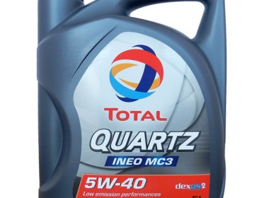 Масло марки TOTAL QUARTZ INEO MC3 5W40 — из линейки новейших масел LOW SAPS, соответствие экологическим стандартам ЕВРО-5