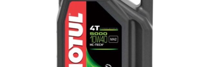 Несколько слов о качественных смазочных материалах от компании Motul: продукт с маркировкой 5000 4T 10W40