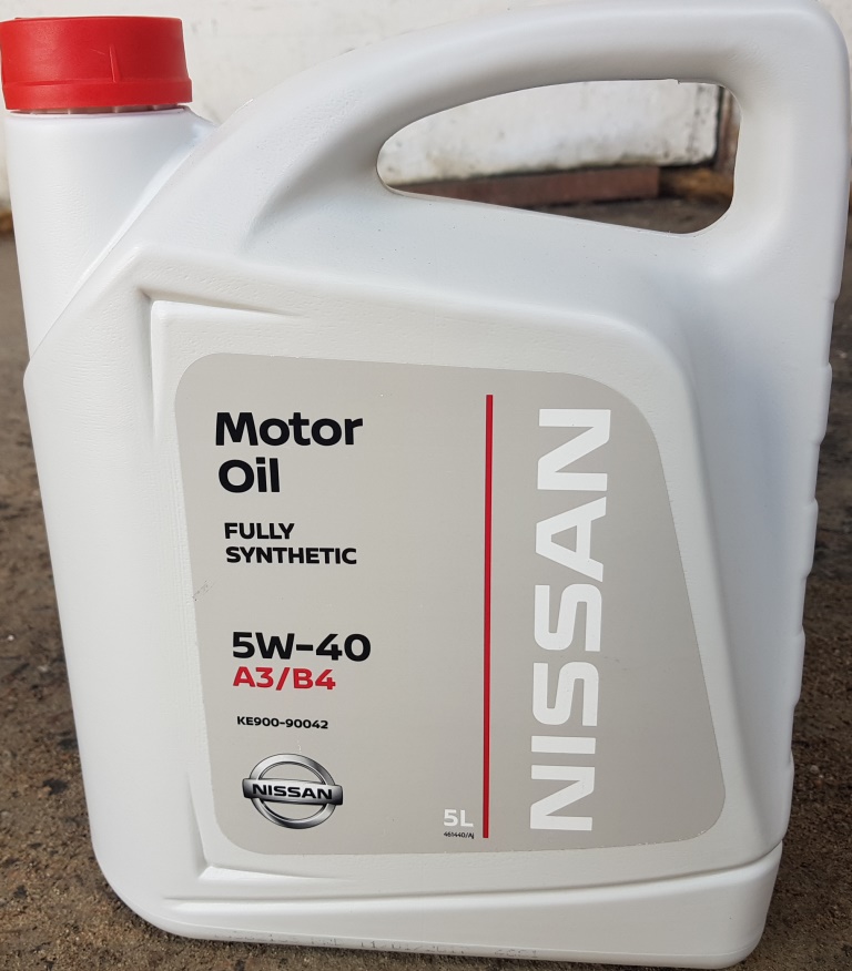 Nissan motor oil 5w40