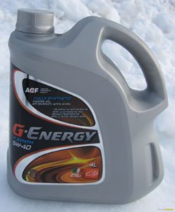 Применение масла G-Energy F Synth 5w40