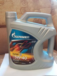 Применение масла GAZPROMNEFT Super 5W40